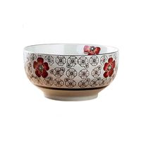 Bowl Bowl Rice Bowl Noodle Bowl Single Ceramic Large Bowl Large Soup Bowl Household Adult Noodle Bowl Ramen Bowl Commercial Household tableware, retro bowl