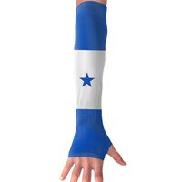 Honduras Flag Long Sleeve Sun Protection Arm Sleeves Arm Cooling Sleeve Cycling Outdoor Sports Leisure