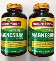 Nature Made Magnesium Citrate Softgels, 120 Count (Pack of 2)