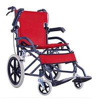 TX Medical Wheelchair Lightweight Foldable Portable for Deformity and Elderly, Liftable Handrails, 11Kg,Red