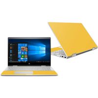MightySkins Skin Compatible with HP Envy x360 Convertible 15" (2018) - Solid Marigold | Protective, Durable, and Unique Vinyl Decal wrap Cover | Easy to Apply, Remove | Made in The USA