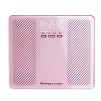 Sy jiangk Pink Metal Weight Compact Electronic Bathroom Scale - Tempered Glass, Easy to Read Digital Display, Electronic Digital Scale SL