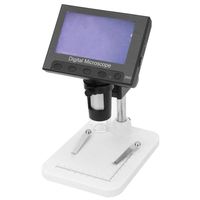 Digital Microscope, HD 4.3Inch LCD Screen Portable 600x Electronic Digital Microscope Camera