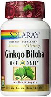 Solaray One Daily Ginkgo Biloba Extract Supplement, 120mg, 30 Count