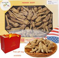 DOL Hand-Selected Sun Dried Cultivated Wisconsin American Ginseng Root Whole Large 美國威斯康辛州西洋參 花旗參 大禮盒包裝 16oz.(453g）