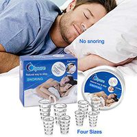 Snoring Solution-Anti Snoring Devices Nose Vents to Ease Breathing and Snoring-Snore Stopper Device for Natural and Comfortable Sleep, Instant, Fast and Safe Snore Relief-4 Sizes (Set of 4)