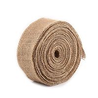 Delaman Burlap Ribbon 10M Natural Hessian Jute Roll Burlap Fabric Gift Wrapping Ribbon Table Runner (Size : 5cm)