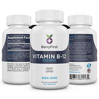 BerryFirst Vitamin B12 Fast Dissolve Tablet, Supports Healthy Memory, Mood and Circulation, 500 mcg