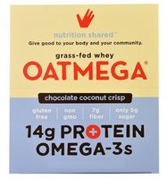 Oatmega 14g Protein Bar Chocolate Coconut Crisp [4 Count]