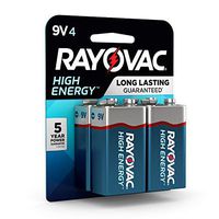 Rayovac 9V Batteries, Alkaline 9V Battery (4 Count)