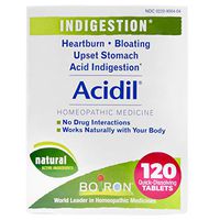 Boiron Acidil Indigestion Medicine for Heartburn and Acid Reflux, 120 Tablets