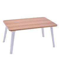 Foldable Laptop Table Stand for Bed, Adjustable Lap Desks Bed Trays for Eating, Portable Standing Desk, Notebook Stand Breakfast Reading Holder for Sofa Couch Floor, 23.6x15.7x11.8 Inches (Gold)