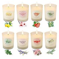 YINUO LIGHT Scented Candles Gifts Set for Women, 2.5 Oz Portable Glass Soy Candles 8 Pack