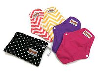 BubuBibi 2 Regular 2 Maxi Bamboo Mama Cloths Menstrual Pads FREE Bag TRIAL PACK