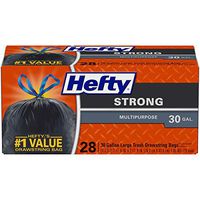 Hefty Strong Large Trash Bags, 30 Gal, 28 Count