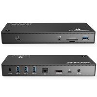 [Intel Certified] Wavlink Thunderbolt 3 Docking Station -85W Charging,2X 40Gbp/s Thunderbolt 3 Ports,4K DisplayPort, 4X USB 3.0,Gigabit Ethernet,SD Card Slot for MacBook Pro 2016+ Thunderbolt 3 System