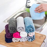 oldeagle Dishcloth, Clearance! 10Pcs Efficient Anti-grease Dish Cloth Bamboo Fiber Washing Towel Magic Kitchen Cleaning Wiping Rags