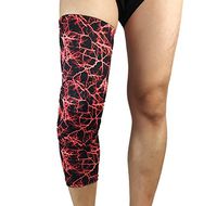 Professional Honeycomb Compression Knee Brace Leg Sleeve Antislip Crashproof Football Basketball Long Knee Pads Leg Support Guard Legging Stockings, 1 Pair