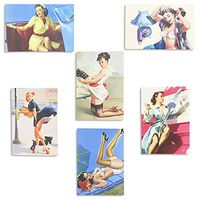 The Gifted Stationery Pin-Up Girls Notecards (Multicolored, Cardstock, 36 Pack)