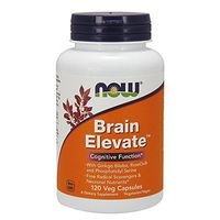 NOW Supplements, Brain Elevate, Featuring Ginkgo Biloba, RoseOx and Phosphatidyl Serine, 120 Veg Capsules