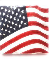 PATRIOTIC DISPOSABLE NAPKINS (FLAG)