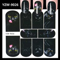 Ecurson Nail Art Stamper Gel Tips DIY Stamping Drawing Image Template Stickers Rose Star Flower Pattern Party Nightclub Favors (X)