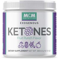 MCM Nutrition – Exogenous Ketones Supplement & BHB - Boosts Energy & Suppresses Appetite - Instant Keto Mix That Puts You into Ketosis Quick & Boosts The Keto Diet (Fruit Punch - 15 Servings)