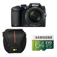 Nikon COOLPIX B500 Digital Camera (Black) Starter Bundle
