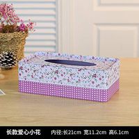 T-ZJHC Roll Paper Tissue Box Home Living Room core Tray Paper Tray Paper Tray, Long Love Flower