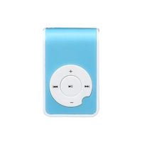 Mandy Mini Clip Metal USB MP3 Player Blue