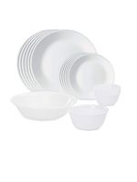 Corelle Winter Frost White Dinnerware Set  with lids (20-Piece, Service for 4)