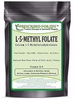 MethylFolate (L) - Natural 5-MethylTetraHydroFolate Vitamin B-9 Pure Folic Acid Powder, 4 oz (113 g)