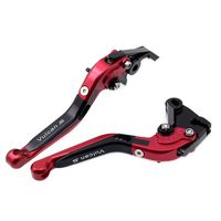 Red Folding Extendable Brake Clutch Levers For Kawasaki VULCAN/S 650 2015-2017