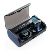 Wireless Earbuds,Bluetooth 5.0 Headphones 4000mAh with LED Digital Display 150H Playtime, IPX6 Waterproof TWS,9D Stereo Sound Noise Canceling in-Ear Headset Earphones (Black)