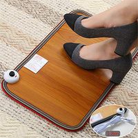 Toes Carpeted Foot Warming Heater, Electric Foot Warmer Pad, Heated Floor Carpet for Under Desks and More Foot Switch Design,A,S