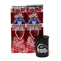 HEMPaRILLO Strawberry Hemp Wraps with KC Pop Top (15 Packs - Full Box)