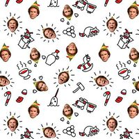 GRAPHICS & MORE Elf Movie Buddy Head Pattern Premium Roll Gift Wrap Wrapping Paper