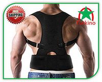 Back Brace Posture Corrector | Best Fully Adjustable Support Brace | Improves Posture and Provides Lumbar Support | for Lower and Upper Back Pain | Men and Women M) Turkino