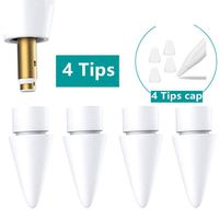 Tip Replacement for Apple Pencil (Pack of 4),Compatible for iPad Pro Pencil 1st and 2nd Generation 10.5 inch 12.9 inch 9.7 inch,Non-Slip Writing Nib/Tip Protector (Pack of 4)