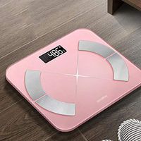 GYZ Body Fat Scale Free APP Smart Body Fat Scale Bluetooth Digital Bathroom Scale BMI Scale Body Composition Display Accurate Health Indicators /+-+/ (Color : Pink)