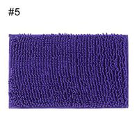 TbpersicwT Home bedroom carpet door mat, Solid Color Chenille Bedroom Kitchen Door Floor Mat Entrance Antislip Carpet Rug - 5#