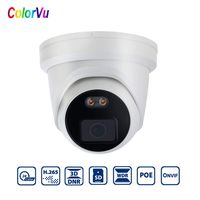 4MP ColorVu Home Security Poe IP Camera Dome Full Time Color Night Vision Network IP Camera 4mm Fixed Lens with H.265,SD Slot,IP67,Support Onvif,Compatible with Hikvision CCTV Surveillance