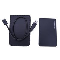 Awakingdemi Hard Disk Enclosure Case,2.5 Inch USB 3.0 Hard Drive Enclosure External Hard Drive Case with USB 3.0 Cable (Black)