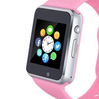 Hocent Smart Watch, Smartwatch with SD Card Camera Pedometer Phone Call Text SNS SMS Sync SIM Card Slot Music Player Alarm Compatible with Android and iPhone (Partial Functions) for Women Girls Teens