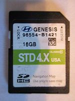 B1421 2014 2015 Hyundai GENESIS Navigation MAP Sd Card ,GPS UPDATE , U.S.A OEM PART # 96554-B1421 STD 4X OEM PART