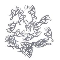 bromrefulgenc Love Heart Confetti Decor,1 Pack Table Party Valentine Surprise Scatters Confetti Love Heart Wedding Decor - Silver Love