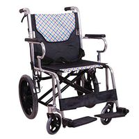 YZFGY Wheelchair Multi-Function Elderly Wheelchair Ultra Light Portable Folding Aluminum Alloy Walker