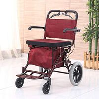 Folding Rollator Walker Elderly & Handicap Aluminum Transport Chair- 4 Wheel Medical Rolling Walker with Seat & Bag - Mobility Aid for Adult