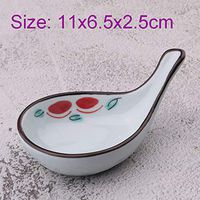 Ceramic Sauce Spoon Dipping Dish Jam Plate Snack Dish