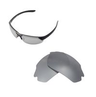 Walleva Replacement Lenses for Smith Parallel Max Sunglasses - Multiple Options Available (Titanium - Polarized)